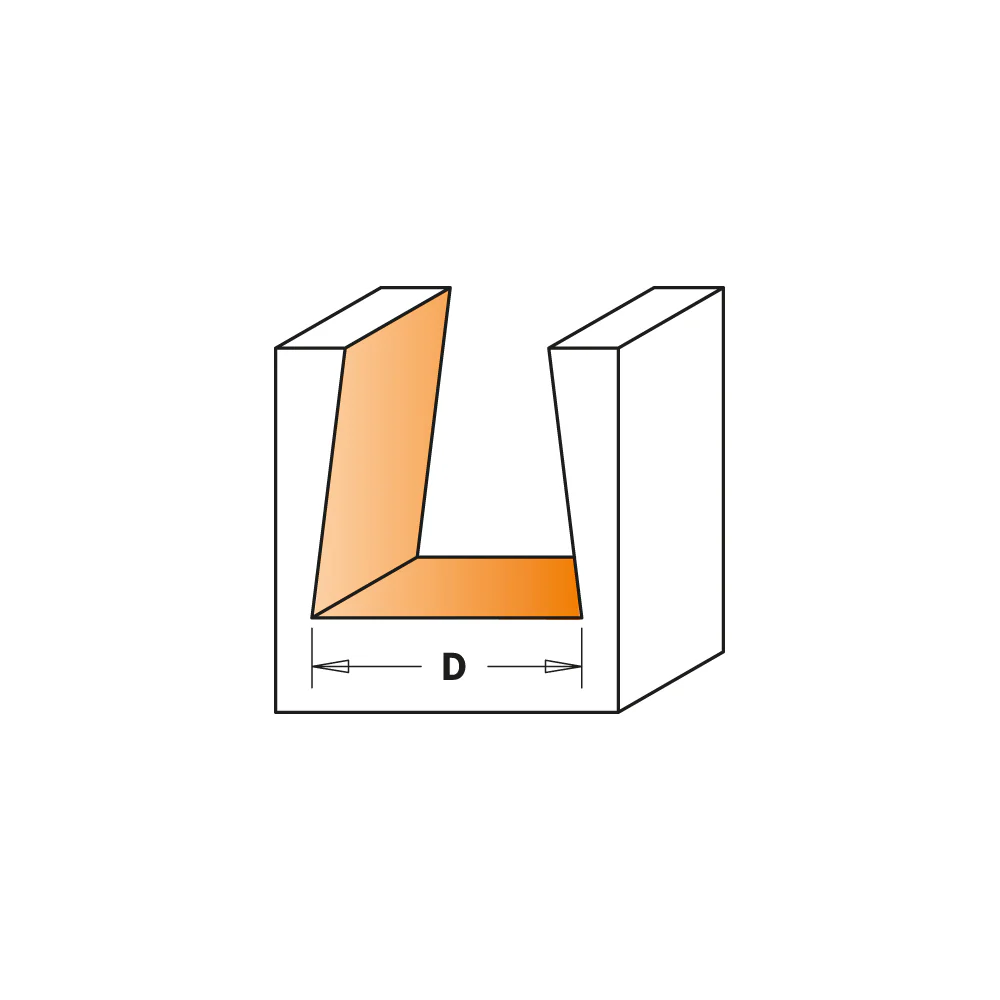 CMT 818.097.11 DOVETAIL BIT HW S=6,35 D=9,5X12,7 8 DEG - Image 5