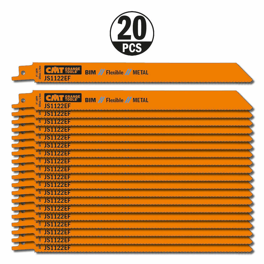 CMT JS1122EF-5 5 SABRE SAW BLADES FOR METALS (BIM) 225x1,4x18TPI - Image 6
