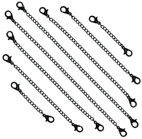 Mandala Crafts Stainless Steel Necklace Extender Bracelet Extender Chain with Double Lobster Clasps, Set of 8 Pieces - Image 2