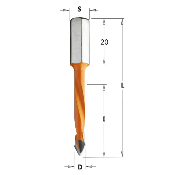 CMT 367.080.11 THROUGH HOLE DOWEL DR. HW D= 8X30X56 S= 8X20 RH - Image 3